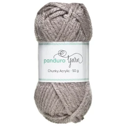 Panduro Yarn Garn Chunky Acrylic 50g grå | Akrylgarn