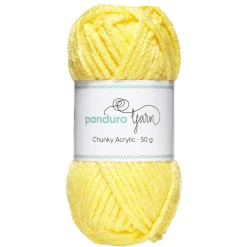 Panduro Yarn Garn Chunky Acrylic 50g ljusgul | Akrylgarn