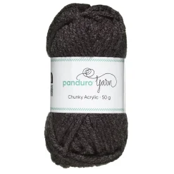 Panduro Yarn Garn Chunky Acrylic 50g mörkgrå