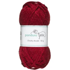 Panduro Yarn Garn Chunky Acrylic 50g mörkröd | Akrylgarn