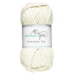 Panduro Yarn Garn Chunky Acrylic 50g offwhite