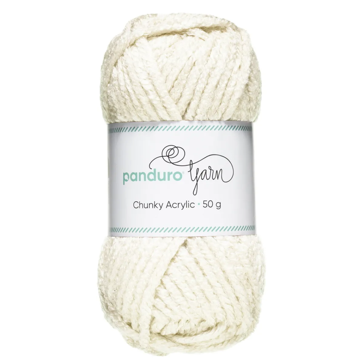Panduro Yarn Garn Chunky Acrylic 50g offwhite