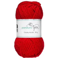 Panduro Yarn Garn Chunky Acrylic 50g röd