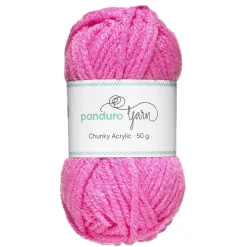Panduro Yarn Garn Chunky Acrylic 50g rosa | Akrylgarn