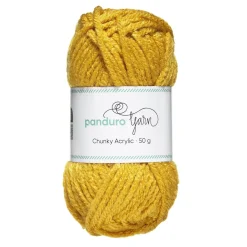 Panduro Yarn Garn Chunky Acrylic 50g senap