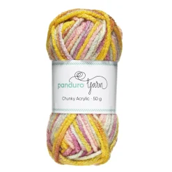 Panduro Yarn Garn Chunky Acrylic 50g summer pastel multi