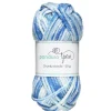 Panduro Yarn Garn Chunky Acrylic 50g white to blue multi