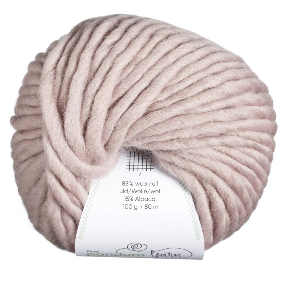 Panduro Yarn Garn Chunky Wool 100g rosa