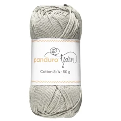 Panduro Yarn Garn Cotton 8/4 50g grå | Bomullsgarn