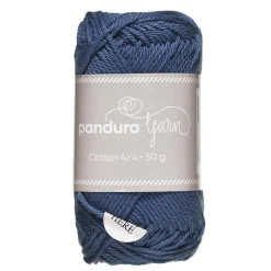 Panduro Yarn Garn Cotton 4/4 50g jeansblå | Bomullsgarn