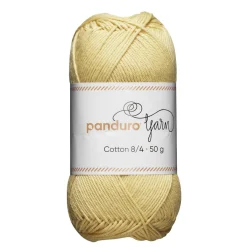Panduro Yarn Garn Cotton 8/4 50g ljusgul