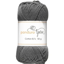 Panduro Yarn Garn Cotton 8/4 50g mörkgrå | Bomullsgarn