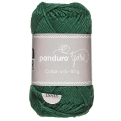 Panduro Yarn Garn Cotton 4/4 50g mörkgrön | Bomullsgarn