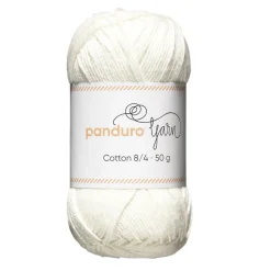 Panduro Yarn Garn Cotton 8/4 50g natur