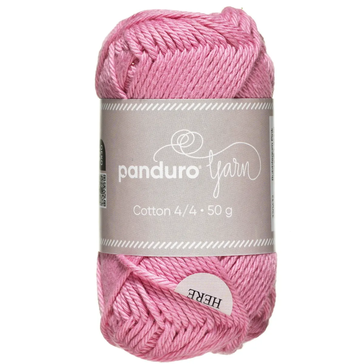 Panduro Yarn Garn Cotton 4/4 50g rosa