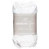 Panduro Yarn Garn Cotton 4/4 50g vit | Bomullsgarn