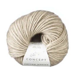 Katia Garn Cotton Merino 50g beige 104 | Blandgarner