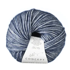 Katia Garn Cotton Merino 50g blå 115