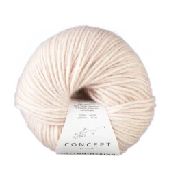 Katia Garn Cotton Merino 50g ljusrosa 103
