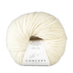 Katia Garn Cotton Merino 50g natur 100 | Blandgarner