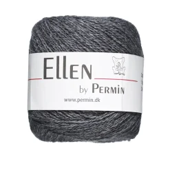Yarn By Permin Garn Ellen 50g mörkgrå | Ullgarn