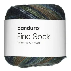 Panduro Yarn Garn Fine Sock 100g blå, bruna & lila nyanser | Ullgarn