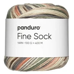 Panduro Yarn Garn Fine Sock 100g gröna & beige nyanser
