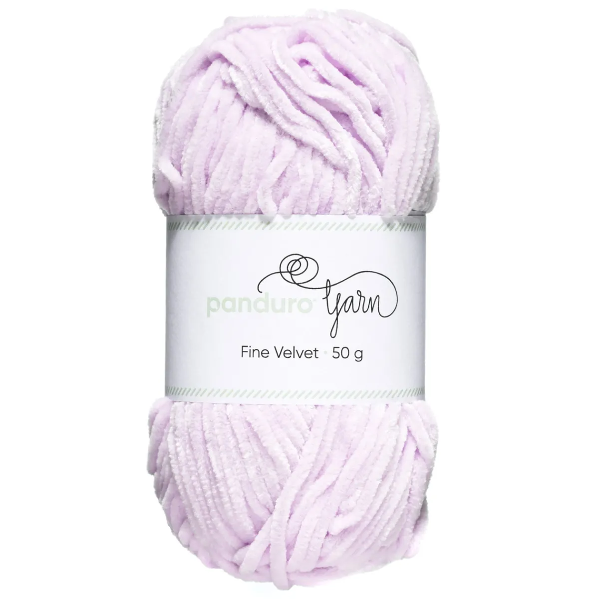Panduro Yarn Garn Fine Velvet 50g ljuslila – sammetslent och himmelskt mjukt garn | Akrylgarn