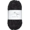 Panduro Yarn Garn Fine Velvet 50g svart – sammetslent och himmelskt mjukt garn