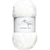 Panduro Yarn Garn Fine Velvet 50g vit – sammetslent och himmelskt mjukt garn | Akrylgarn