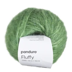 Panduro Yarn Garn Fluffy 50g grön