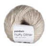 Panduro Yarn Garn Fluffy Glitter 50g beige