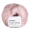 Panduro Yarn Garn Fluffy Glitter 50g rosa | Akrylgarn