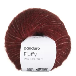 Panduro Yarn Garn Fluffy 50g mörk rost