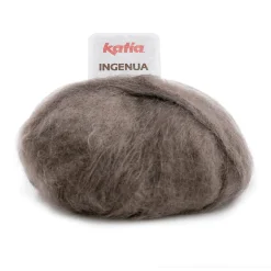 Katia Garn Ingenua 50g mörk mullvad | Mohairgarn