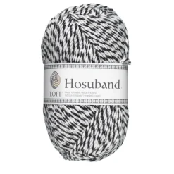 LOPI by Istex Garn Istex Hosuband 100g vit/svart – White-black 0000 | Ullgarn