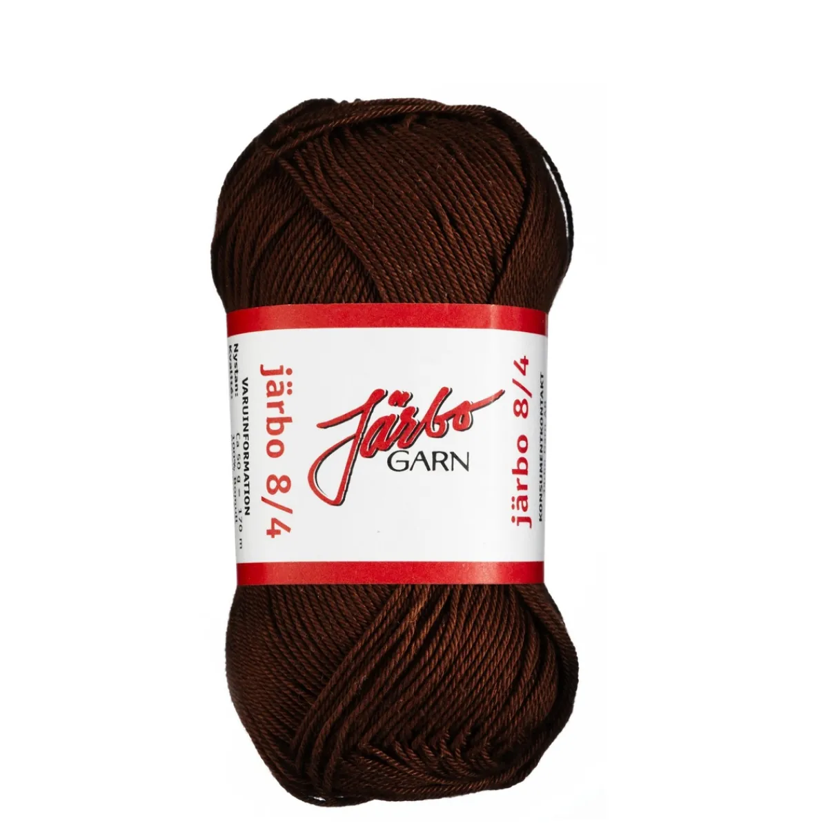 Järbo Garn 8/4 50g brun – 32026 Chocolate brown