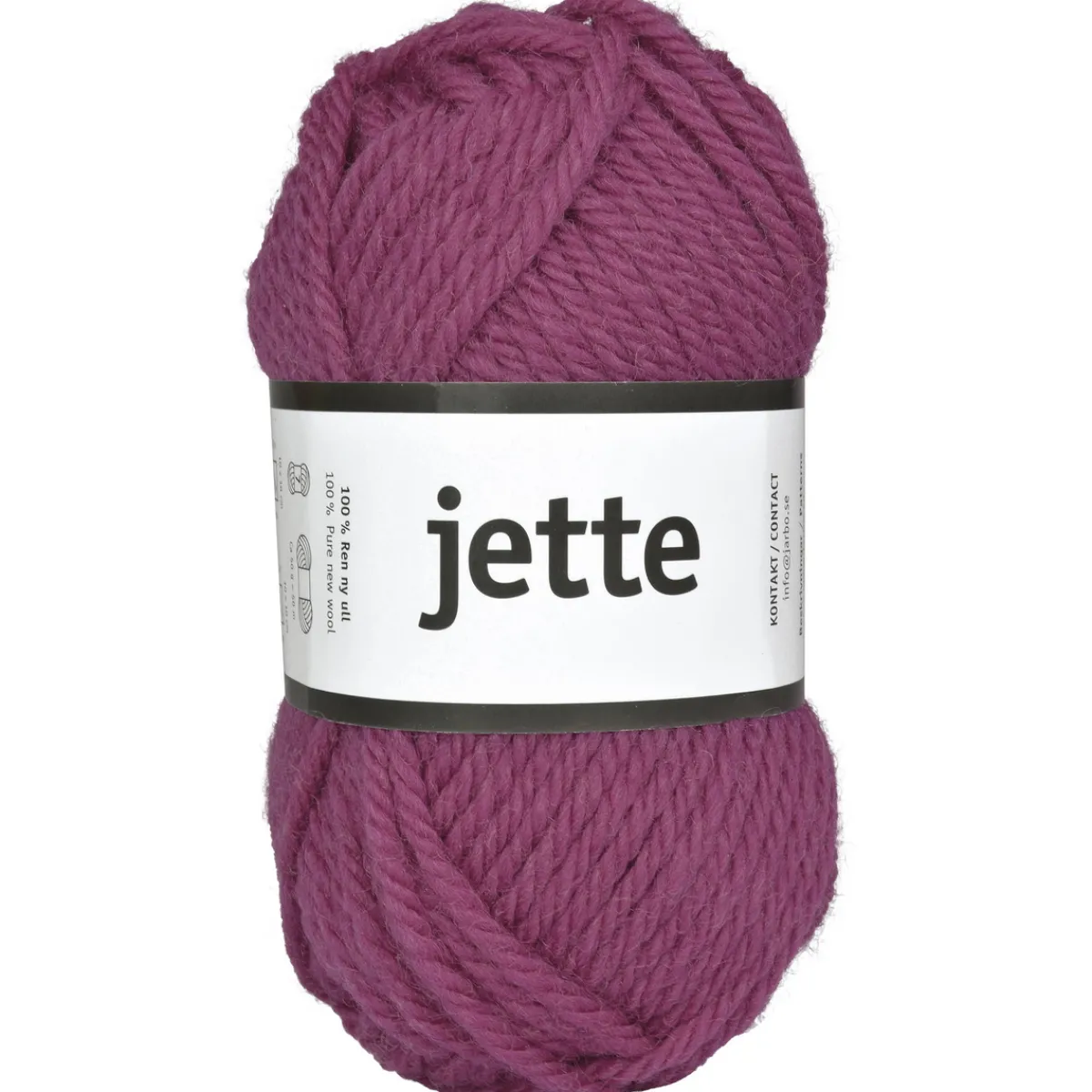 Järbo Garn Jette 50g mörkrosa – 26316 Azalea pink