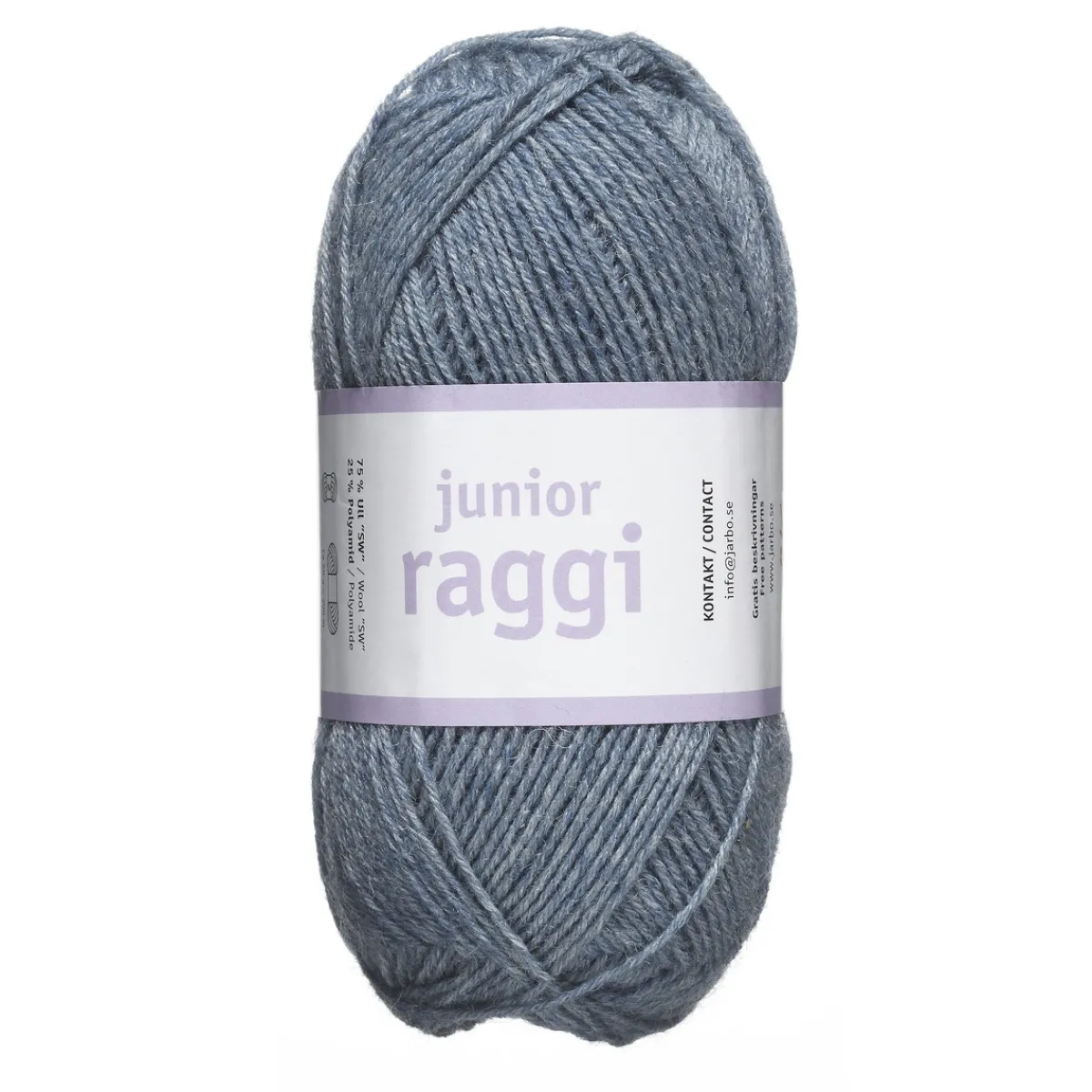 Järbo Garn Junior Raggi 50g jeansblå – 68422 Denim blue