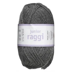 Järbo Garn Junior Raggi 50g mörkgrå – 68404 Dark grey | Ullgarn