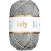 Järbo Garn Lady 50g grå – 44203 Grey | Akrylgarn