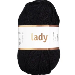 Järbo Garn Lady 50g svart – 44201 Black