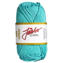 Järbo Garn Soft Cotton 50g aqua – 8870 Lagoon | Bomullsgarn