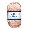 Järbo Garn Soft Cotton 50g gammelrosa – 8861 Vintage rosé | Bomullsgarn