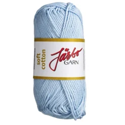 Järbo Garn Soft Cotton 50g ljusblå – 8849 Paled blue | Bomullsgarn