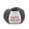 Katia Garn Merino Tweed 50g mörkgrå – 308 Dark grey | Ullgarn