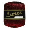 Lammy yarn Garn Lammy Lurex 25g röd