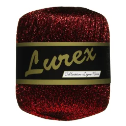 Lammy yarn Garn Lammy Lurex 25g röd