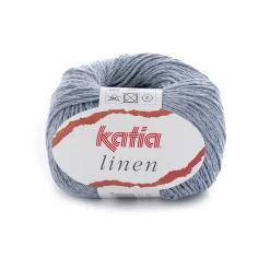Katia Garn Linen 50g ljusblå | Blandgarner