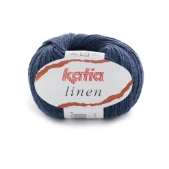 Katia Garn Linen 50g mörkblå
